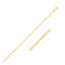 14k Yellow Gold Singapore Anklet 1.5mm